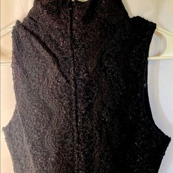 Vintage Apologie Lace & Satin Black Cocktail Dress - Picture 6 of 7